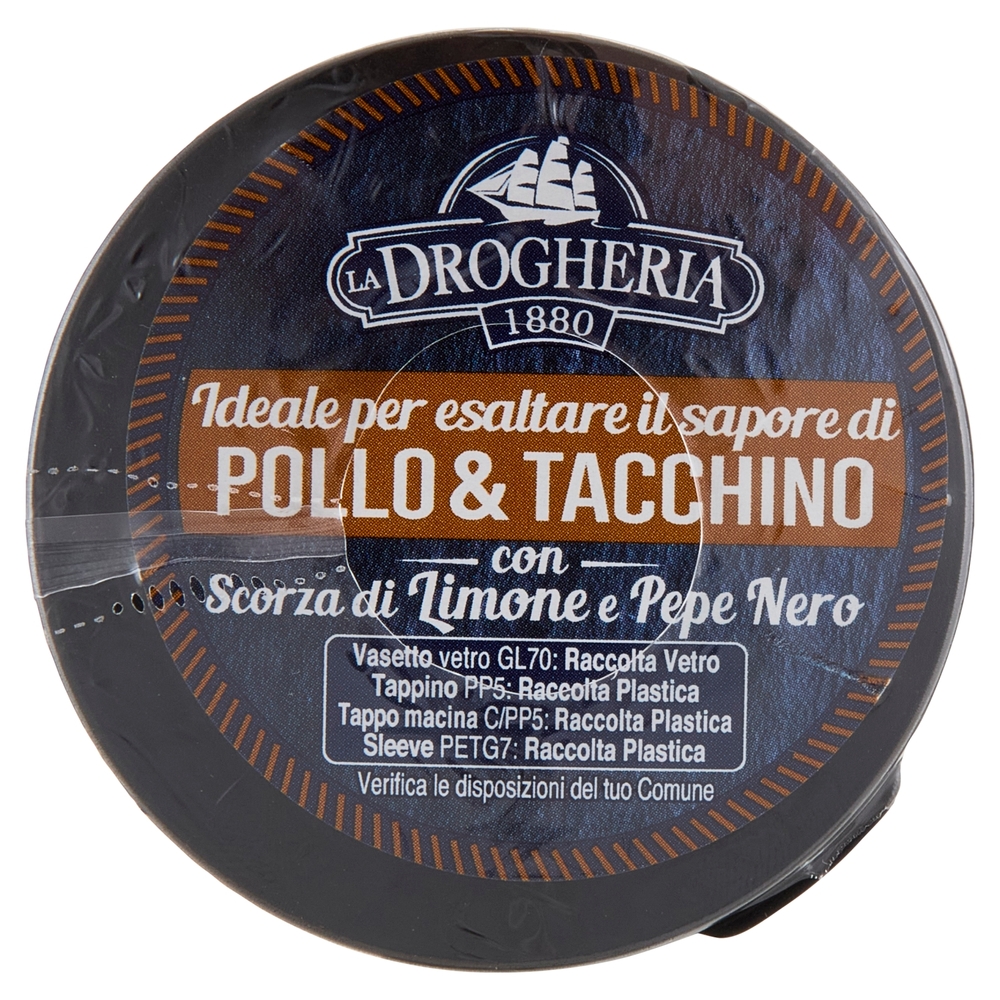La Drogheria 1880 BBQ Chicken & Turkey supreme con Scorza di Limone e Pepe Nero 100 g