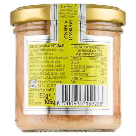 Angelo Parodi Filetti di Tonno al Naturale 150 g