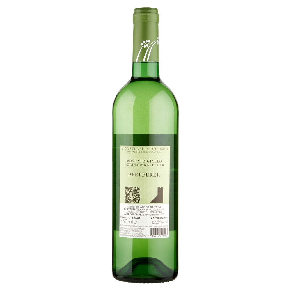 Cantina Colterenzio Pfefferer Moscato Giallo Vigneti delle Dolomiti IGT 750 ml