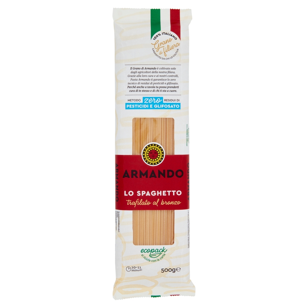 Armando Metodo zero Residui di Pesticidi e Glifosato lo Spaghetto 500 g
