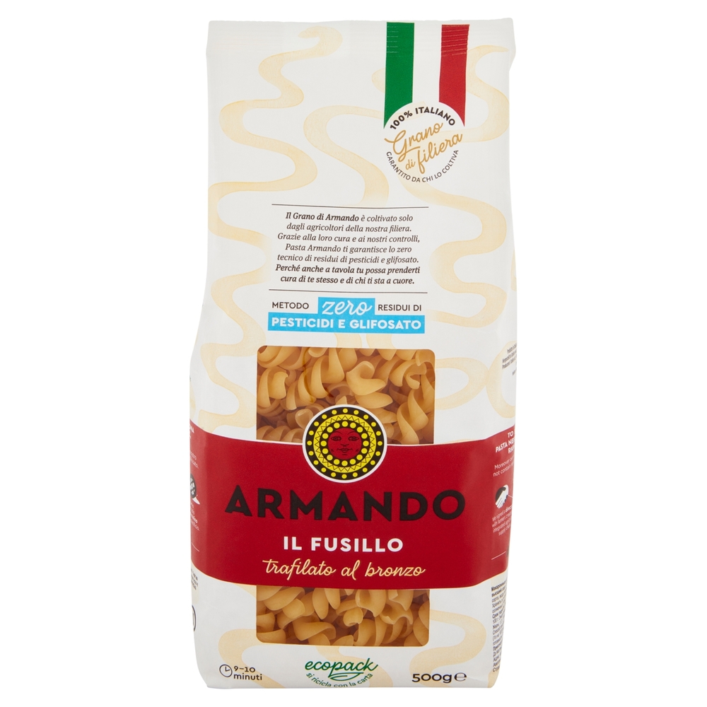 Armando Metodo zero Residui di Pesticidi e Glifosato il Fusillo 500 g