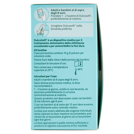 DulcoSoft Polvere per Soluzione Orale Bustine 20 x 10 g