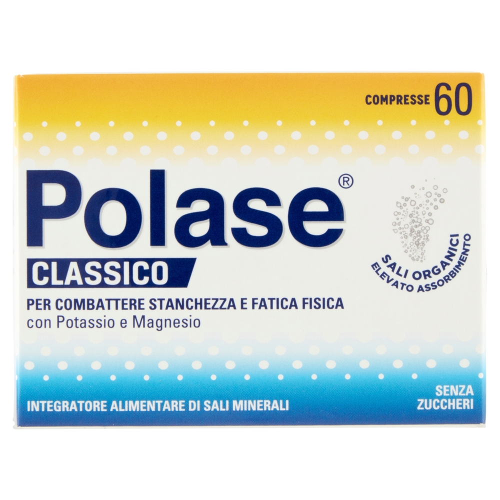 Polase compresse integratore potassio, magnesio e sali minerali contro stanchezza 60 compresse 30 g