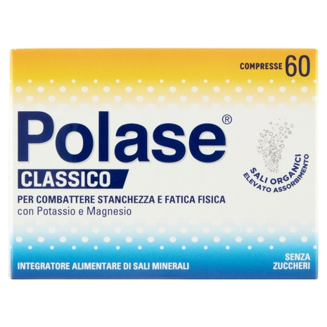 Polase compresse integratore potassio, magnesio e sali minerali contro stanchezza 60 compresse 30 g
