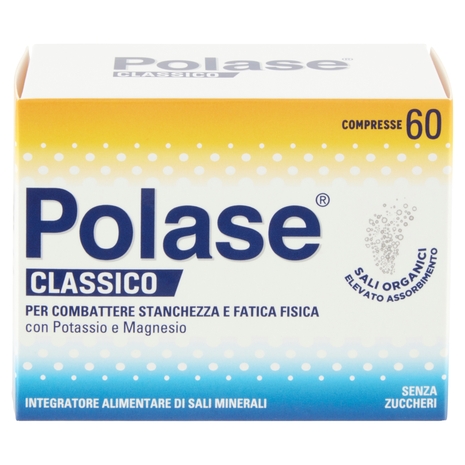 Polase compresse integratore potassio, magnesio e sali minerali contro stanchezza 60 compresse 30 g