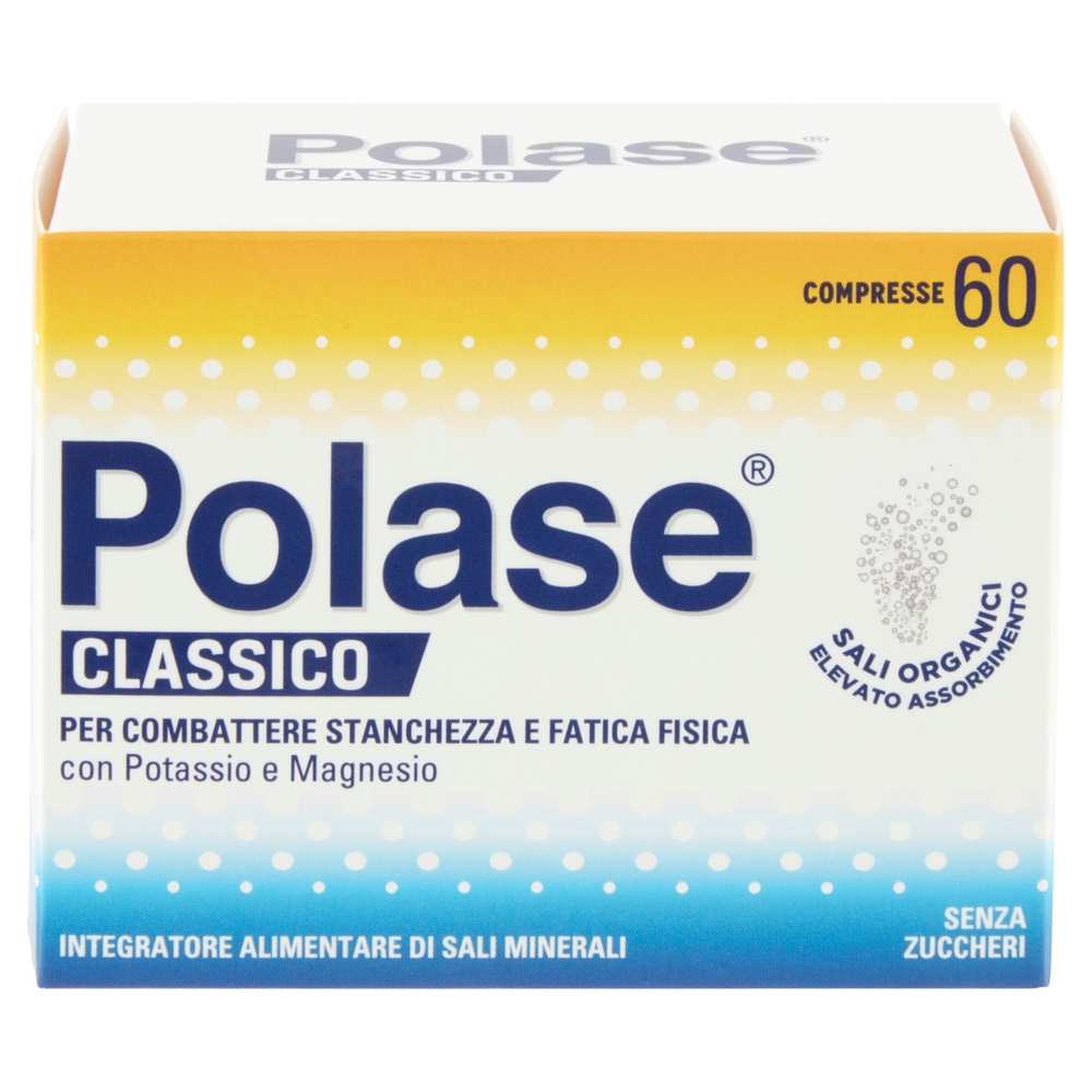 Polase compresse integratore potassio, magnesio e sali minerali contro stanchezza 60 compresse 30 g