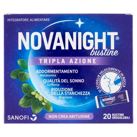 Sanofi Novanight bustine Tripla Azione 20 bustine monodose 42 g