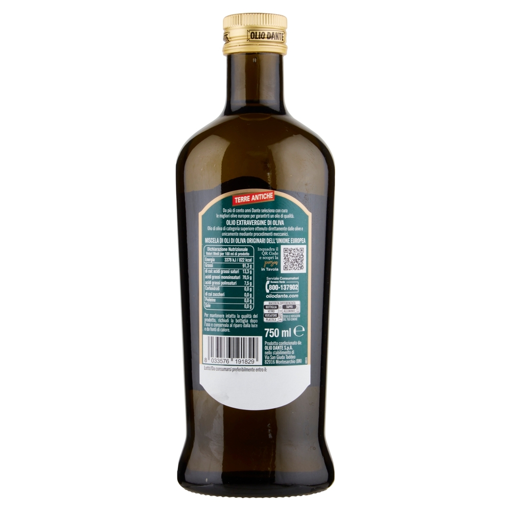 Dante Olio Extravergine di Oliva Terre Antiche 750 ml