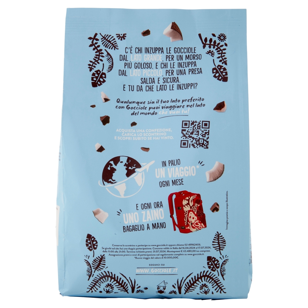 Pavesi Gocciole Coconut Biscotti con Gocce di Cioccolato Fondente e Cocco 320g