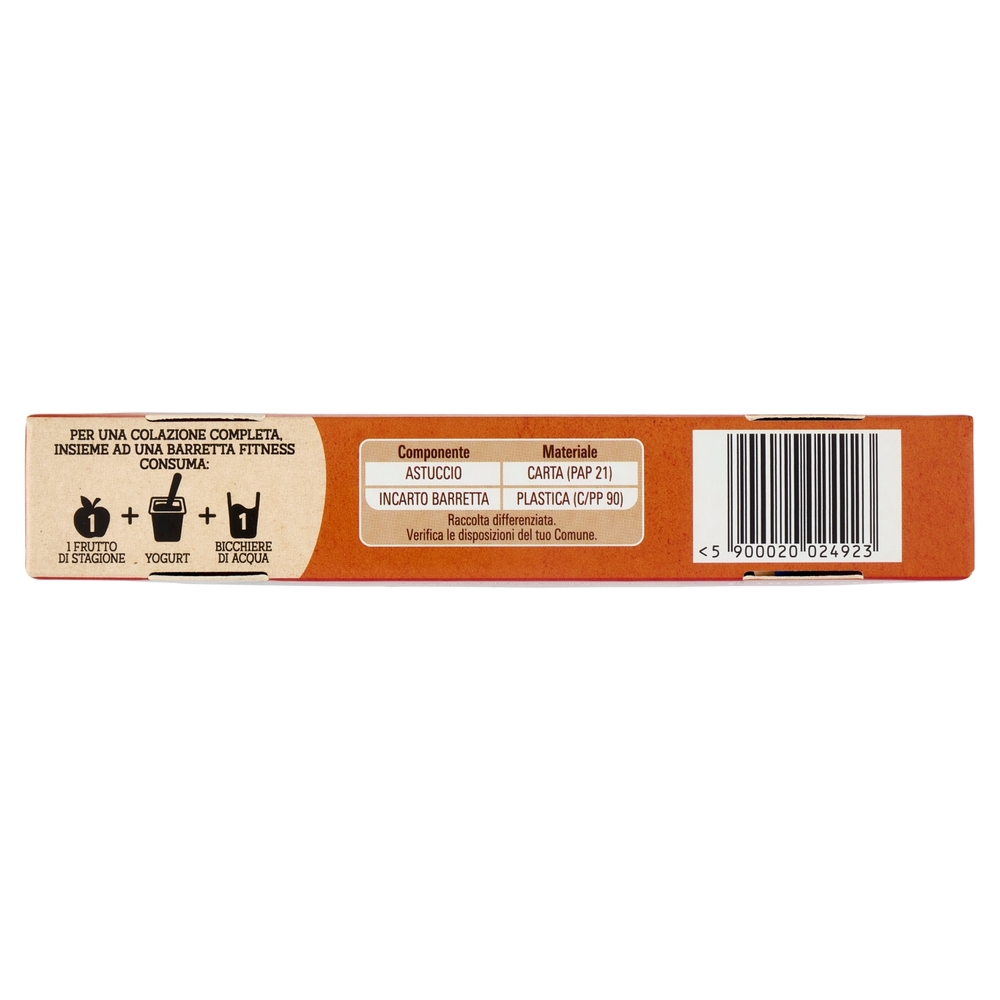 FITNESS Crunchy Caramel Barrette Cereali Integrali con Cioccolato e Caramello 4 pezzi da 23,5g