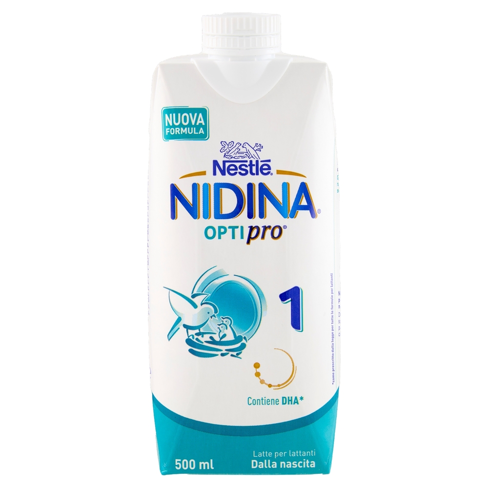 NESTLÉ NIDINA Optipro 1 Latte per lattanti liquido dalla nascita Brick da 500ml