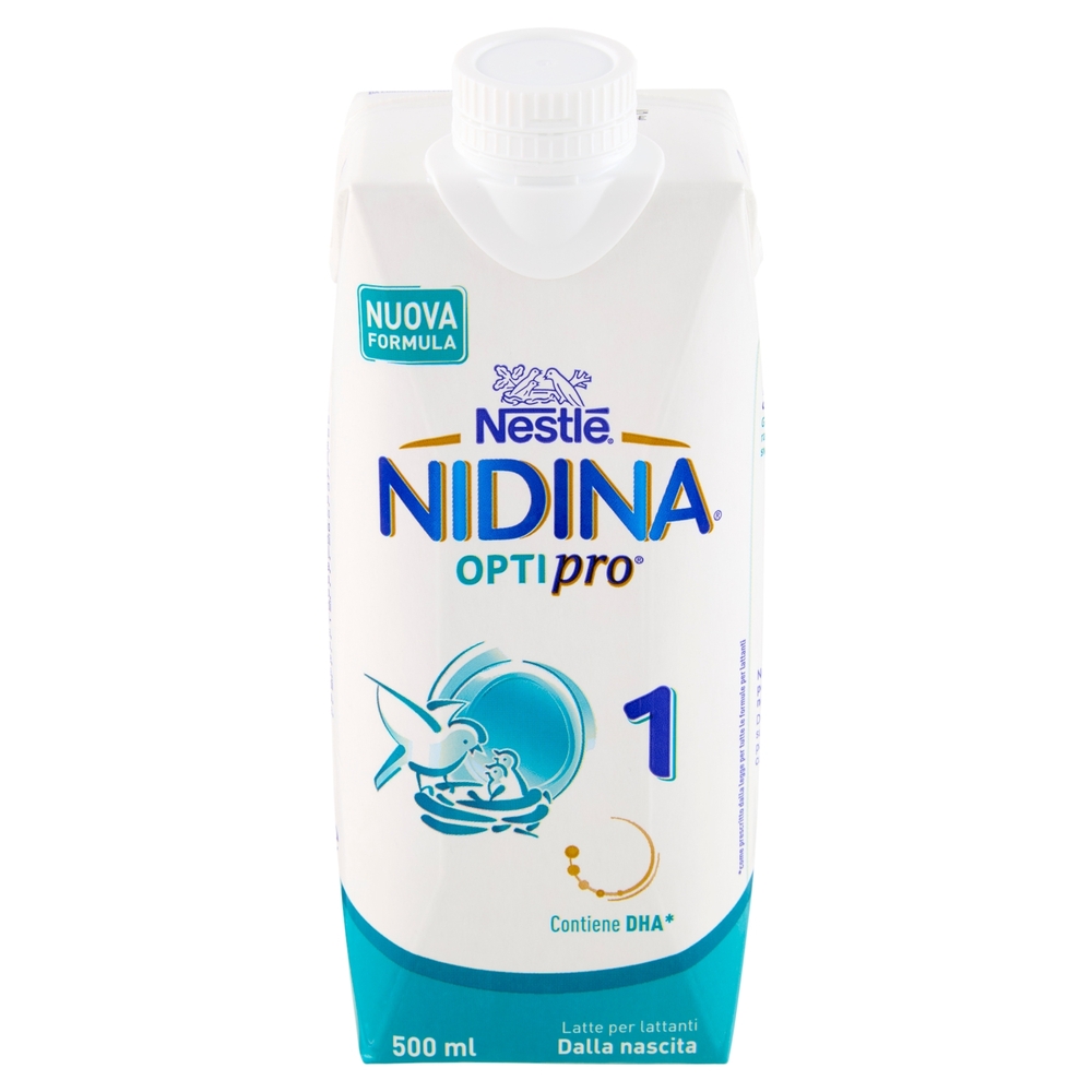 NESTLÉ NIDINA Optipro 1 Latte per lattanti liquido dalla nascita Brick da 500ml