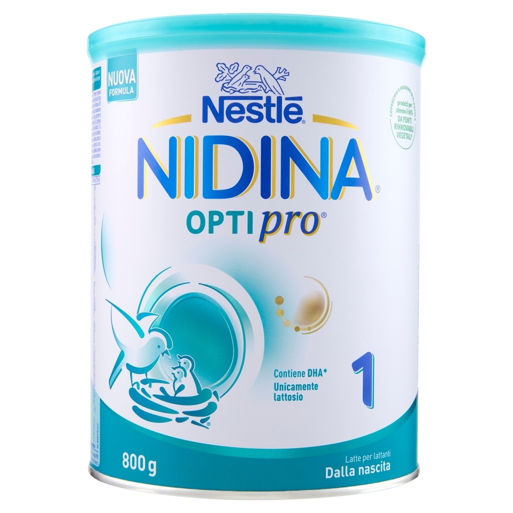 NESTLÉ NIDINA Optipro 1 dalla nascita Latte per lattanti in polvere latta da 800 g