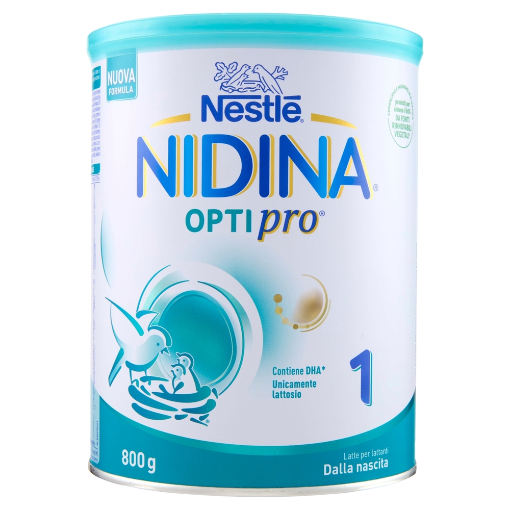 NESTLÉ NIDINA Optipro 1 dalla nascita Latte per lattanti in polvere latta da 800 g