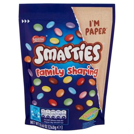 NESTLÉ Smarties Family Pack Confetti ripieni di Cioccolato al Latte sacchetto 240 g