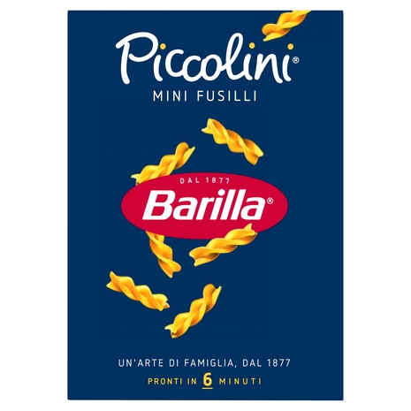 Barilla Pasta Piccolini Mini Fusilli 100% grano italiano 500 g