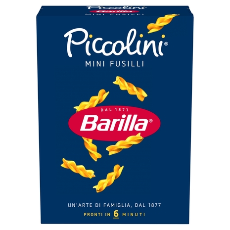 Barilla Pasta Piccolini Mini Fusilli 100% grano italiano 500 g