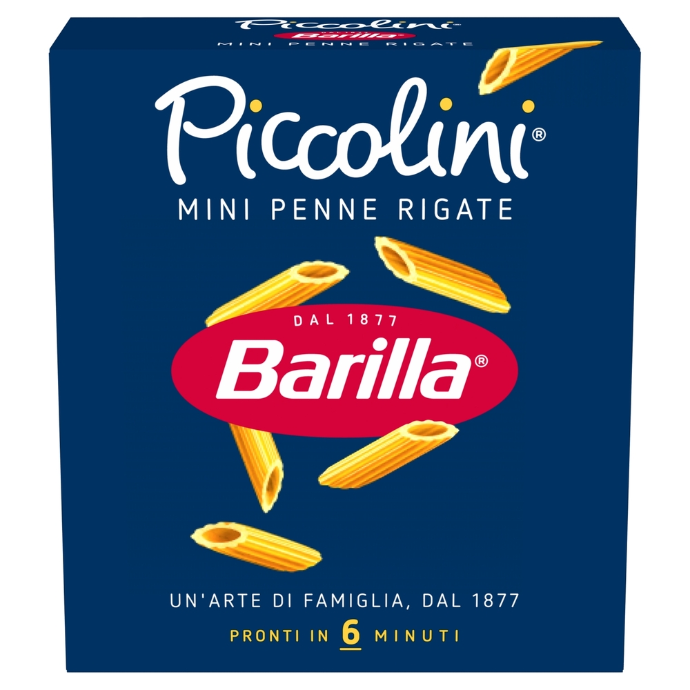 Barilla Pasta Piccolini Mini Penne Rigate 100% grano italiano 500 g