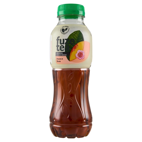 FUZE TEA Senza Zuccheri, Tè Nero Pesca con una nota di Rosa PET 400ml