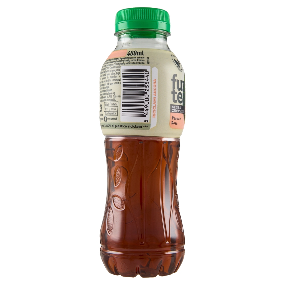 FUZE TEA Senza Zuccheri, Tè Nero Pesca con una nota di Rosa PET 400ml