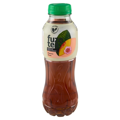 FUZE TEA Senza Zuccheri, Tè Nero Pesca con una nota di Rosa PET 400ml