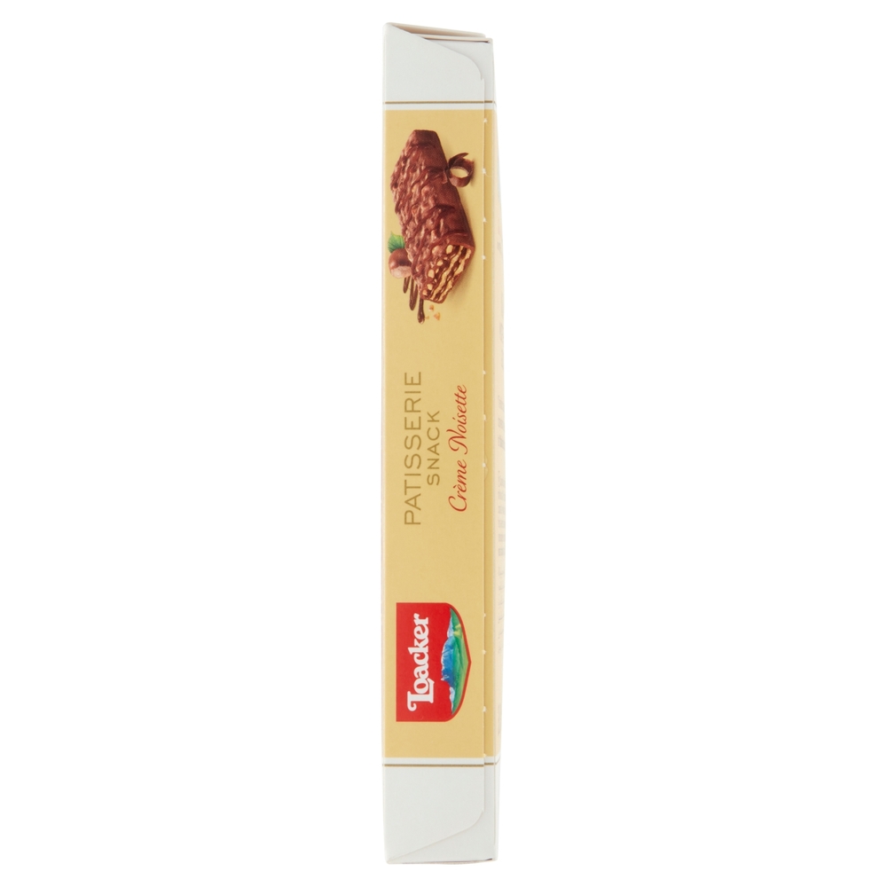 Loacker Patisserie Snack Wafer Crème Noisette con nocciole ricoperti di cioccolato al latte 3 x 21 g