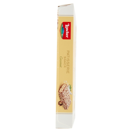 Loacker Patisserie Snack Wafer Coconut con crema al cocco ricoperti di cioccolato al latte  3 x 21 g