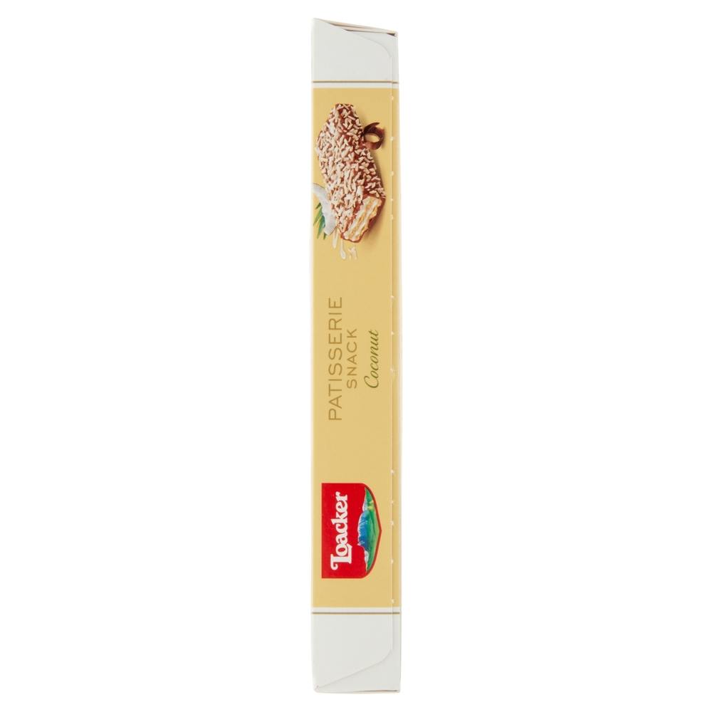 Loacker Patisserie Snack Wafer Coconut con crema al cocco ricoperti di cioccolato al latte  3 x 21 g