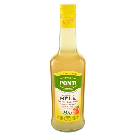 Ponti Bio Aceto di Mele 100% Italiane non Filtrato 500 ml