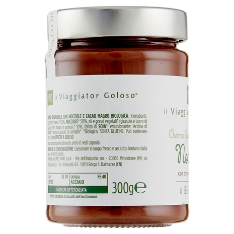 Crema Spalmabile allle Nocciole BIO Il Viaggiator Goloso
