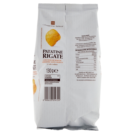 Patatine Rigate Il Viaggiator Goloso