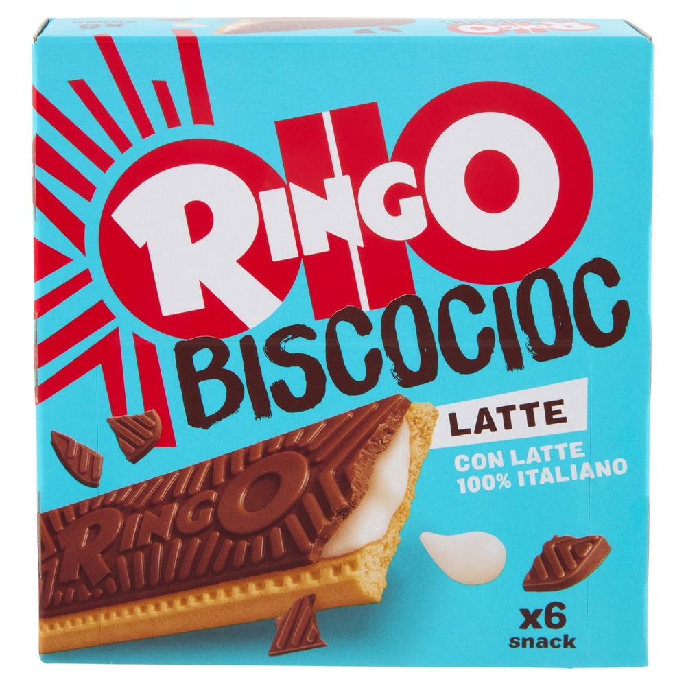 Ringo Snack Bisco Cioc con Latte Italiano 162g