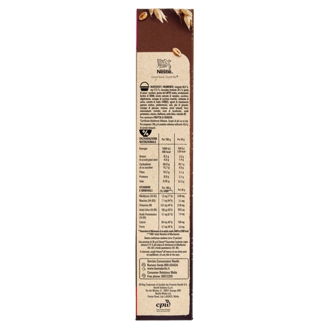 FITNESS Cioccolato Fondente Cereali Integrali con Fiocchi al Cioccolato 375 g