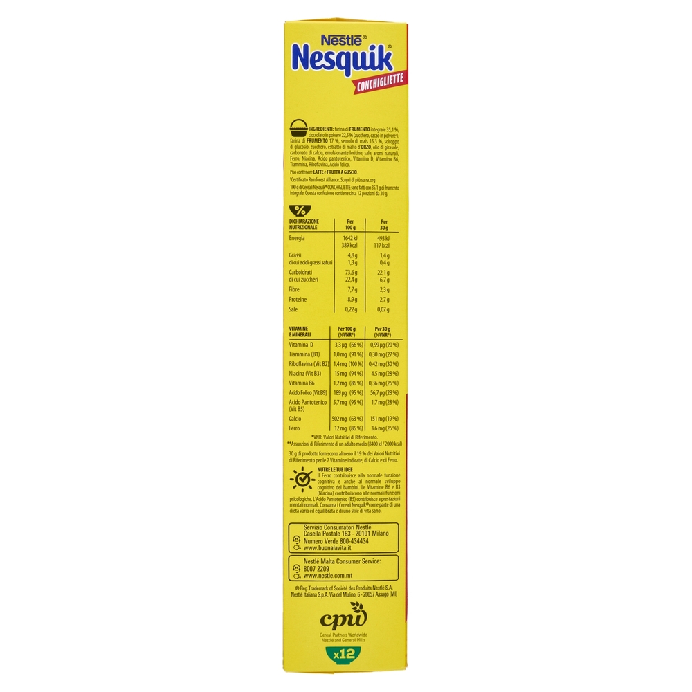 NESQUIK Choco Waves Barchette con cereali integrali e cacao 375 g