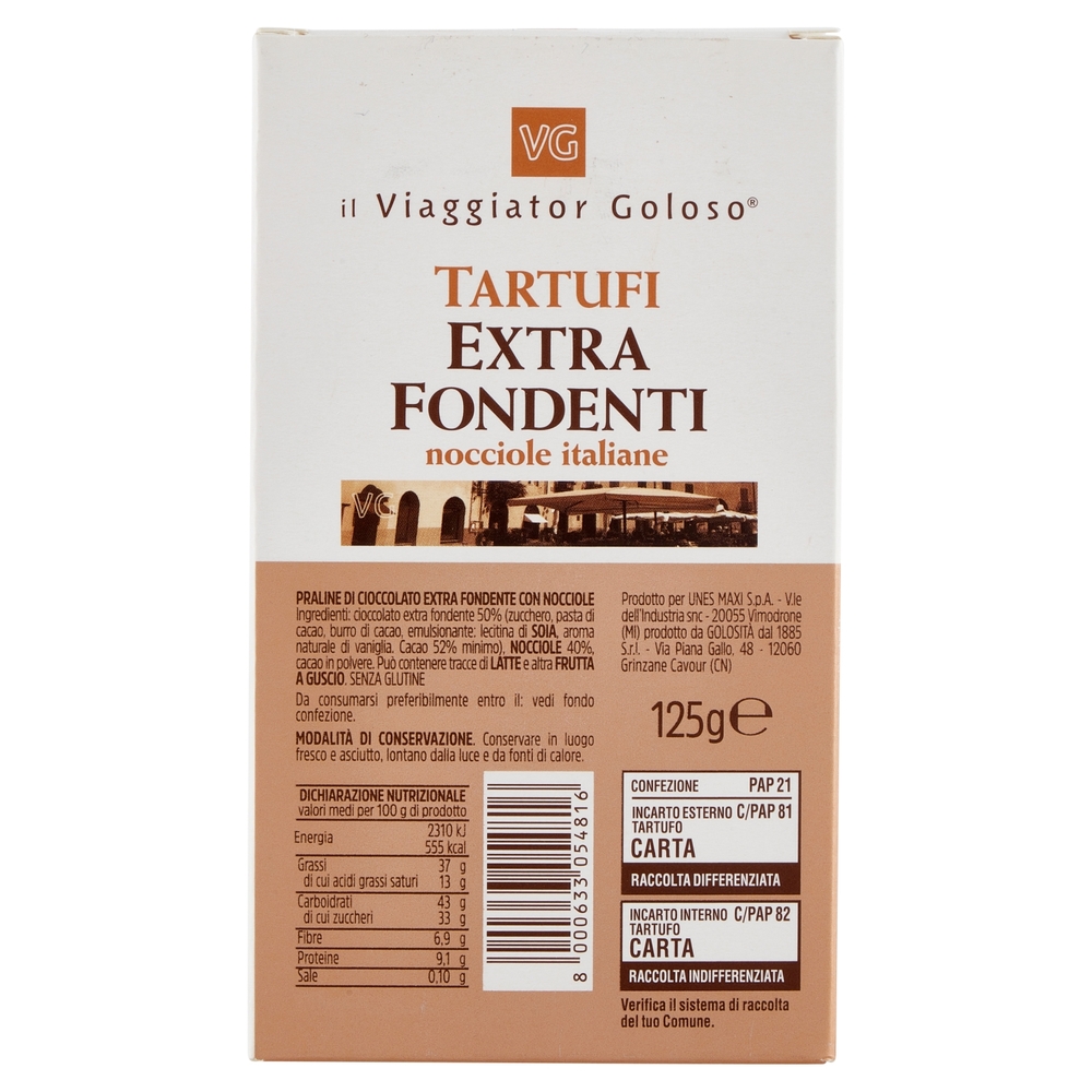 Tartufini Extra Fondenti Il Viaggiator Goloso