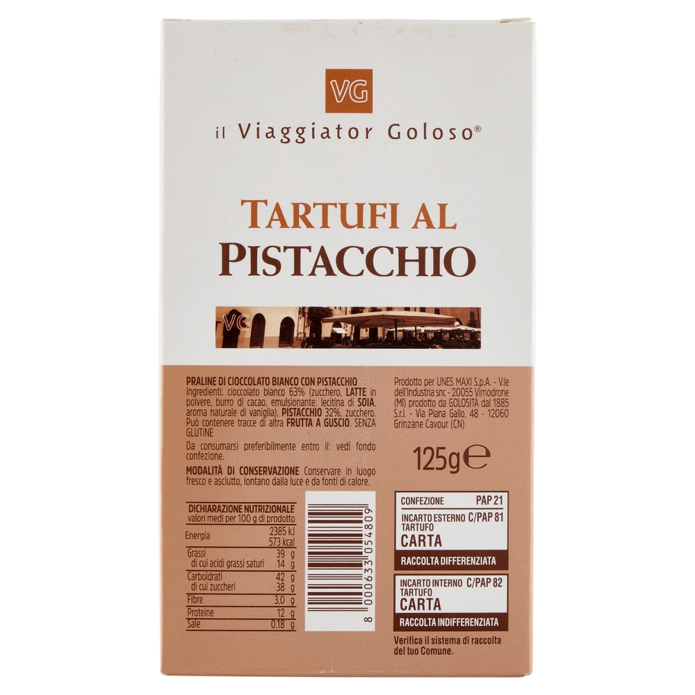 Tartufini al Pistacchio Il Viaggiator Goloso
