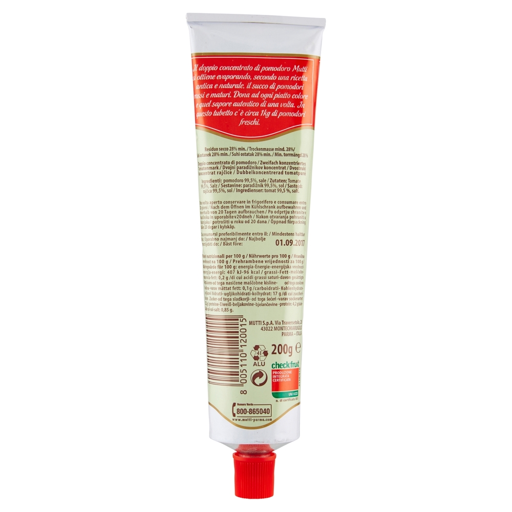 Mutti Doppio Concentrato di Pomodoro 200 g