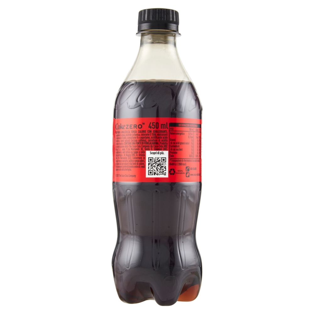 COCA-COLA Zero Zuccheri 450 ml (PET)
