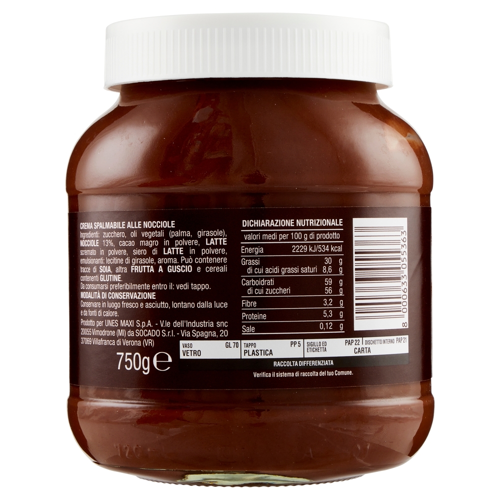 Crema Spalmabile alle Nocciole U! Confronta e Risparmia