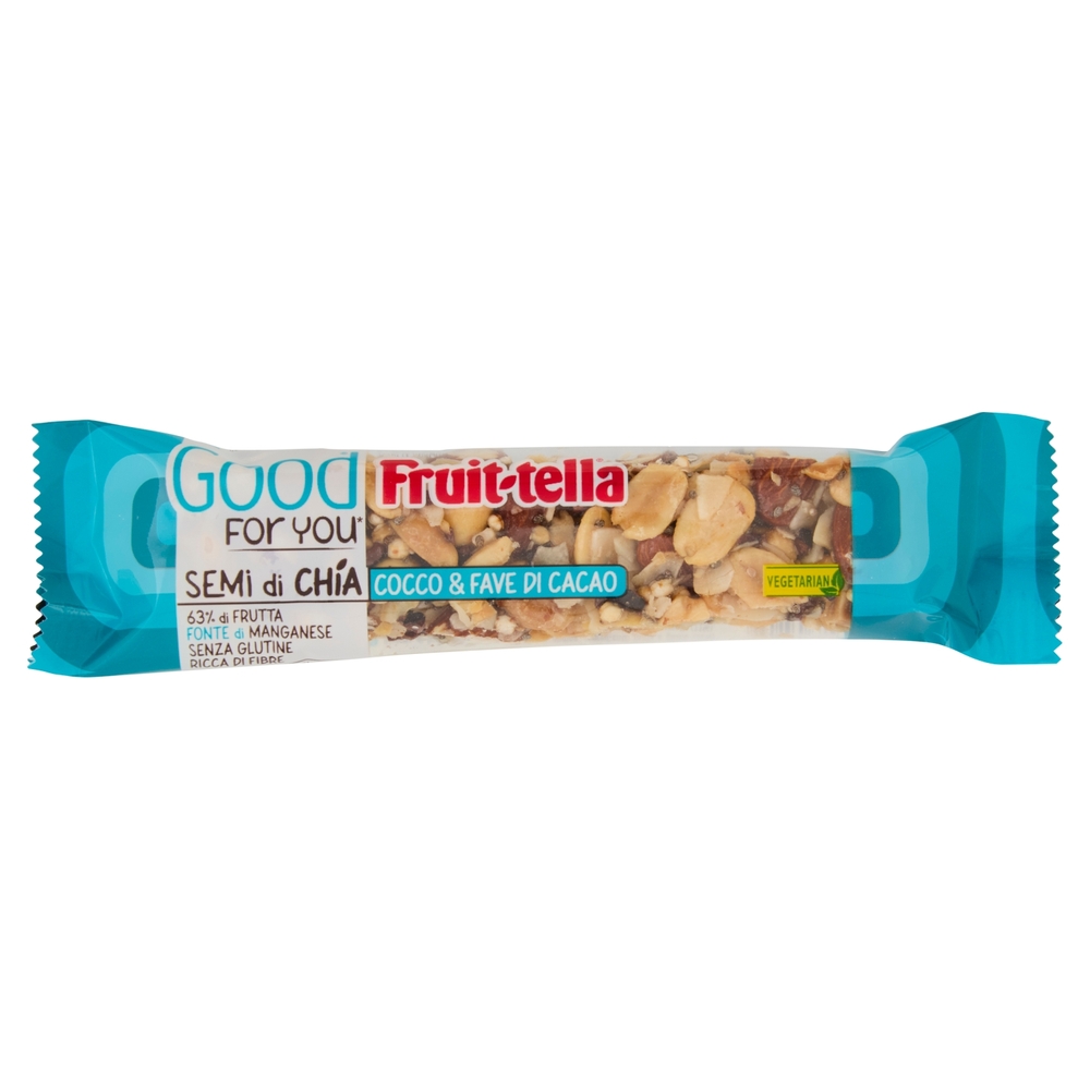Fruit-tella Good For You* Semi di Chia Cocco & Fave di Cacao 36 g