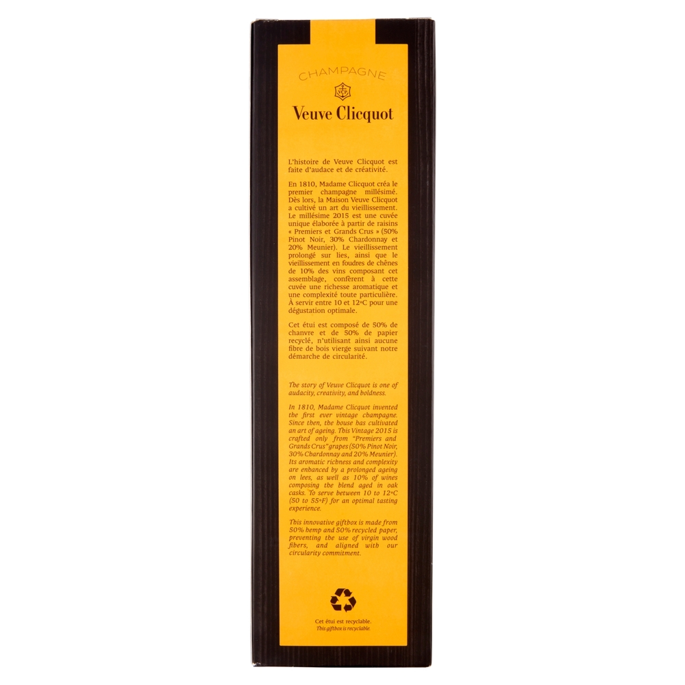 Veuve Clicquot Champagne Brut Vintage 2015 Astuccio 750ml