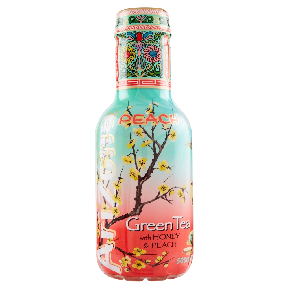 AriZona Green Tea with Honey & Peach 500 ml