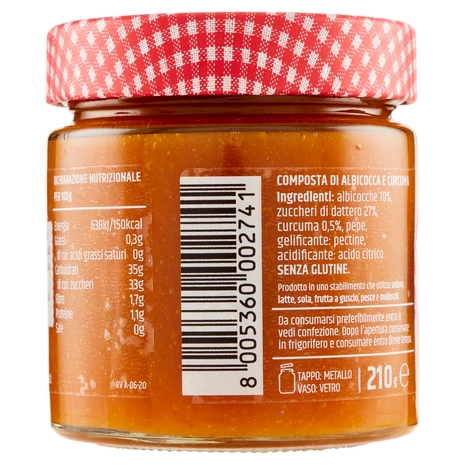 Le Conserve della Nonna Albicocca Curcuma 210 g