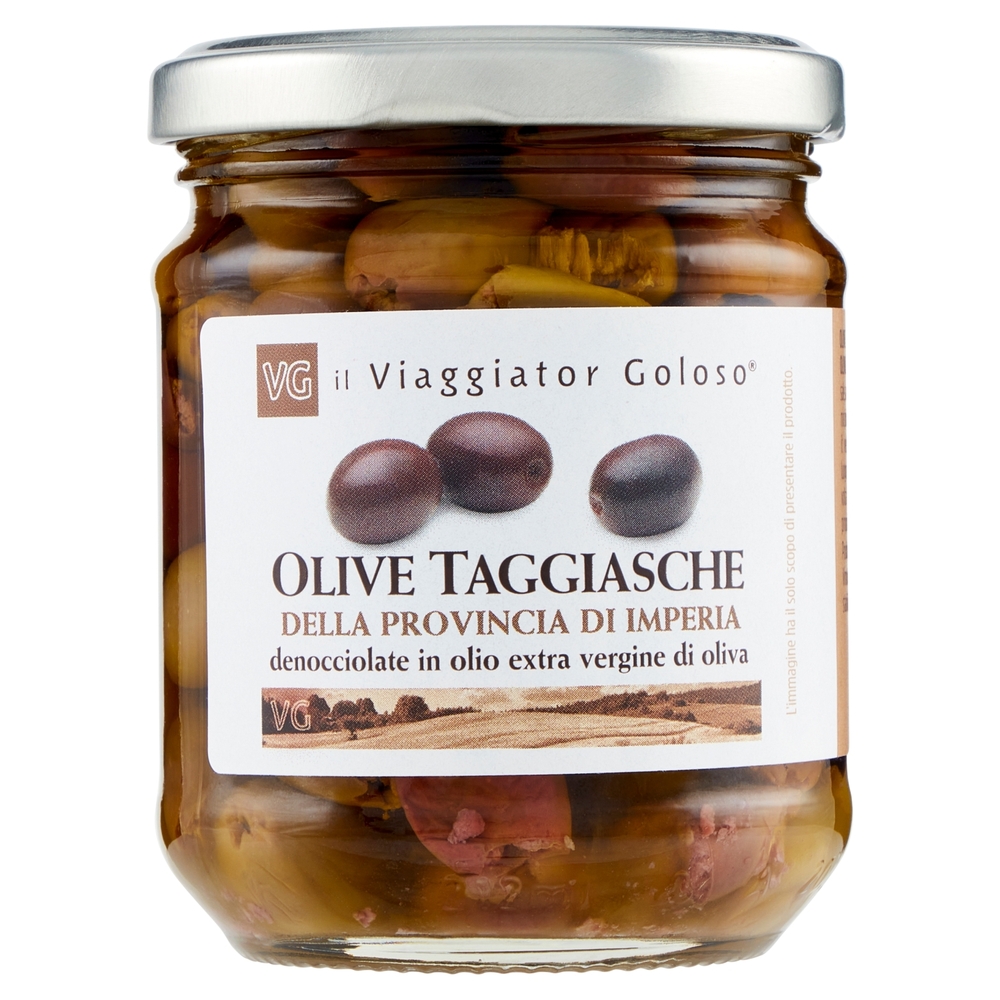 Olive Taggiasche della Provincia di Imperia Denocciolate in Olio EVO Il Viaggiator Goloso