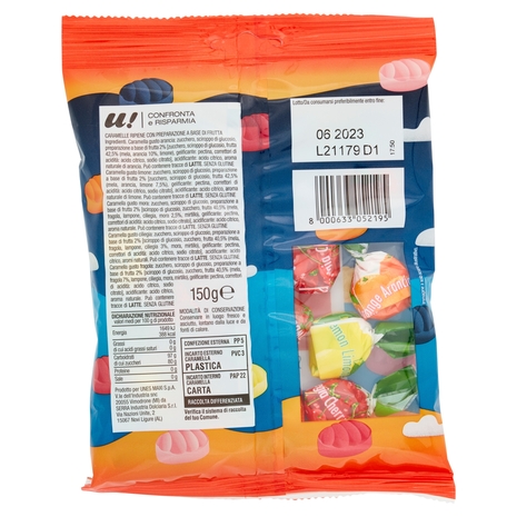 Caramelle Ripiene Assortite alla Frutta U! Confronta e Risparmia