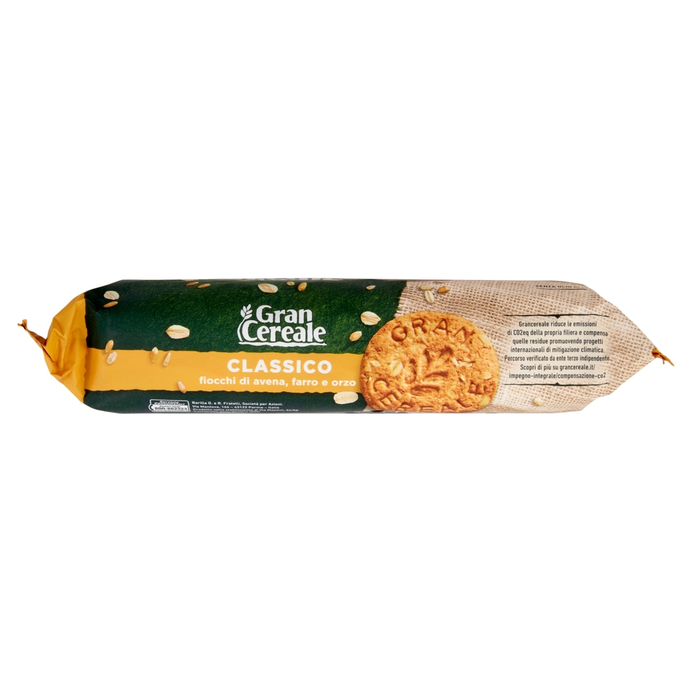 Gran Cereale Biscotti Gran Cereale Classico Fiocchi di Avena Farro Orzo Tubo 500g