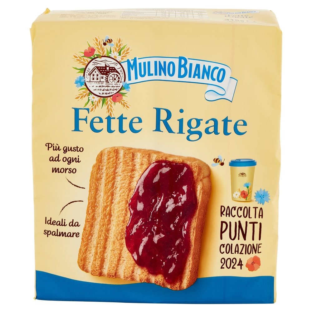 Mulino Bianco Fette Biscottate Rigate 315g