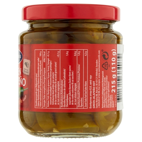 Santa Maria Green Jalapeño Hot 215 g