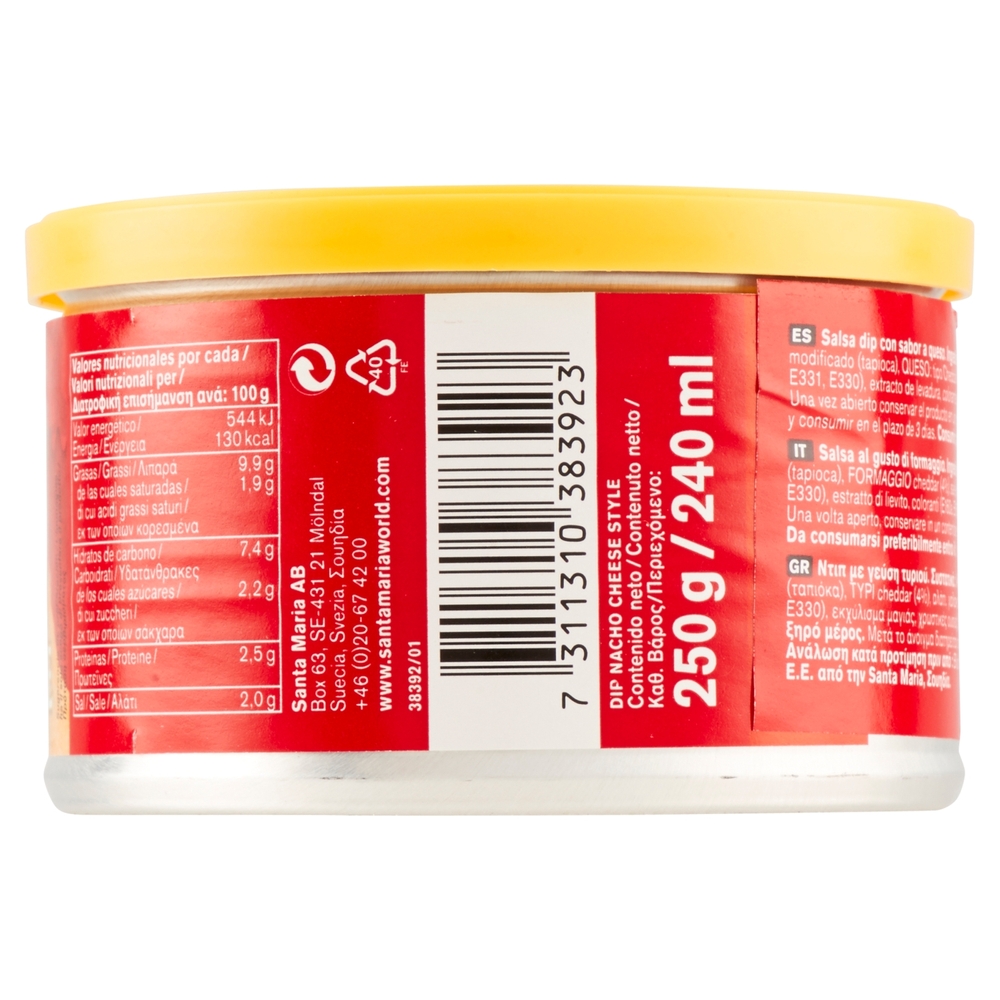 Santa Maria Tex Mex Dip Nacho Cheese Style 250 g