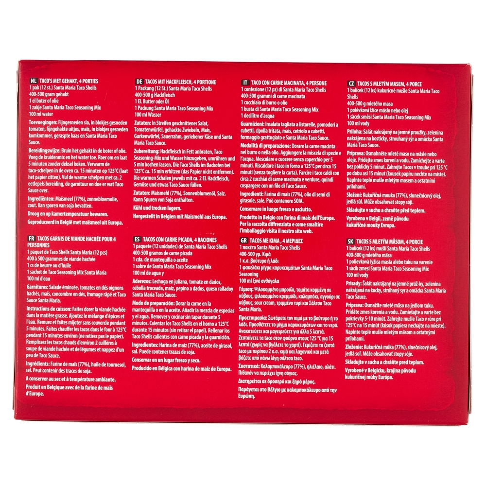 Santa Maria Taco Shells 12 Shells 135 g
